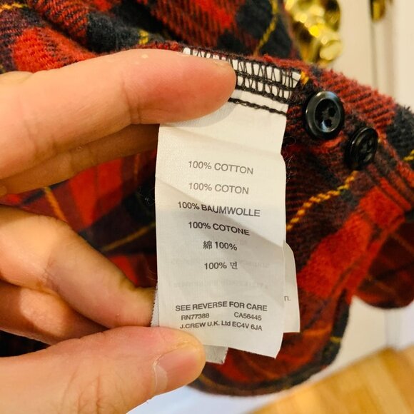 Men's Wallace and Barnes Plaid Flannel Shirt Size Medium - Picture 8 of 8